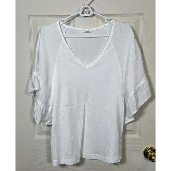NWT TRIBAL Women's White Blouse Shirt Large $85 - Picture 1 of 7
